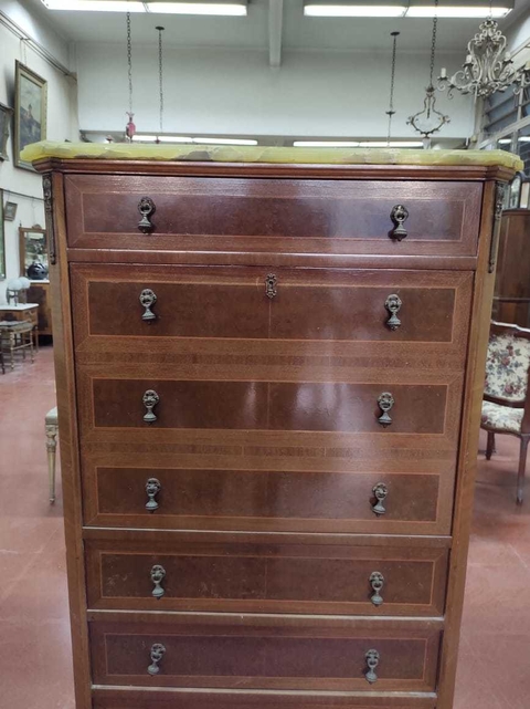 Secretaire abatible estilo Luis XVI