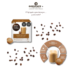 Cafe Au Lait - Caja X 16 Cápsulas Dolce Gusto - Giro Cafe Mas