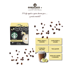 Madagascar Vainilla Latte Macchiato x 12 Cápsulas Sueltas - STARBUCKS DOLCE GUSTO. en internet