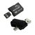 Adaptador Pendrive Dual OTG + Adaptador SD + Cartão de Memoria Classe 10 16GB 4X1 MC131 na internet