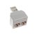 Adaptador Rj-45 1 Macho Para 2 Femeas Rj45 033-0390 na internet