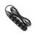Extensao 5 Tomadas 2P+T 3X0,75Mm 10A 250V - 2 Metros - Preto 078-5007 - D R MUSIC ACESSÓRIOS