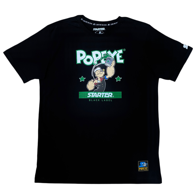Camiseta Starter Popeye Spinach Preta