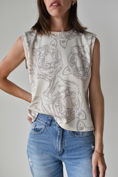 Musculosa wafle tigre