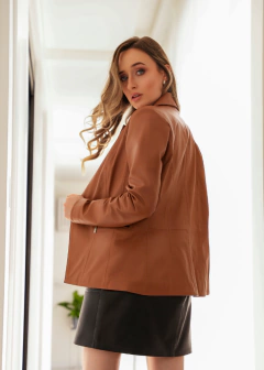 Blazer de couro - Opion Calçados