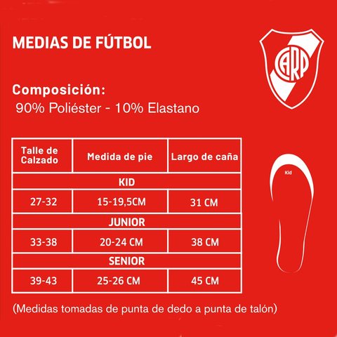 Medias Deportivas Estadios 24 RIVER | LICENCIA CLUBES®