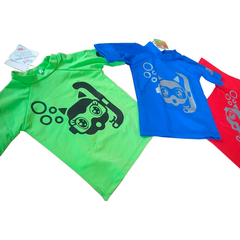 Remeras Niños Protección UV +50 Talles de 6 meses a 8/10 años