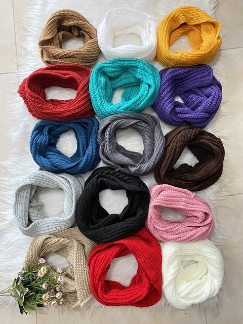 Cuellitos infinitos de lana - comprar online