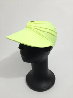 VISEIRA ESTILO TURBANTE VERDE NEON PROTEÇÃO UV50+ - comprar online