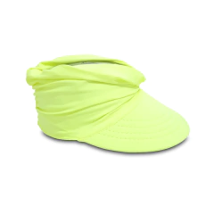 VISEIRA ESTILO TURBANTE VERDE NEON PROTEÇÃO UV50+