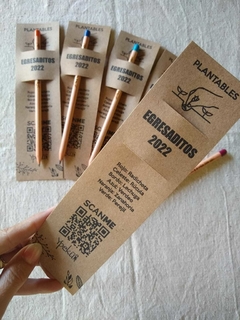 Lápiz De Madera Plantable Souvenir Publicidad Grabado X 20 U en internet