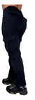 Pantalon Cargo Mujer Elastizado Reforzado Negro - Jeans710
