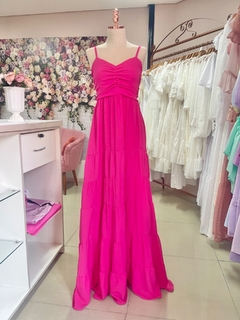 Vestido pré wedding longo pink - Shop Monelle