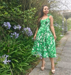 Vestido midi folhagem na internet