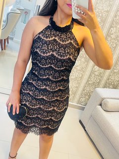 Vestido midi cor preto na internet