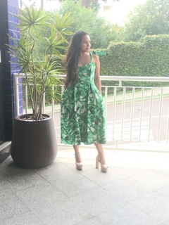 Vestido midi folhagem - comprar online