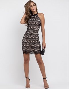 Vestido midi cor preto - loja online