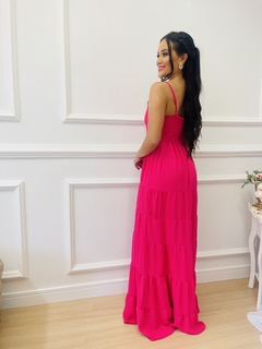 Vestido pré wedding longo pink - loja online