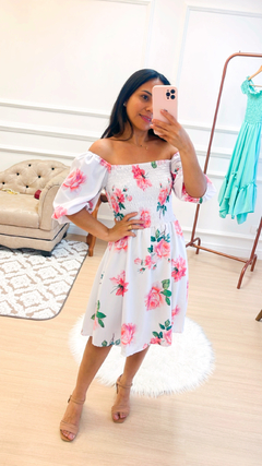 Vestido midi floral Liz