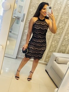 Vestido midi cor preto - Shop Monelle