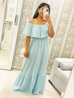Vestido longo fúcsia Sophie na internet