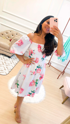 Vestido midi floral Liz - comprar online