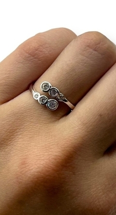 Anillo de Plata 925 6 piedras Ajustable - comprar online