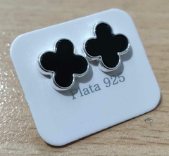 Aros Flor Negro