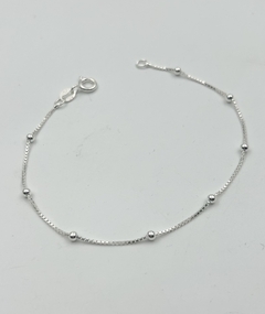 Pulsera Veneciana c/bolitas 19cm - comprar online
