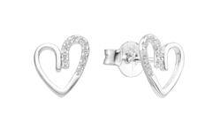 Aros Corazón con cubic