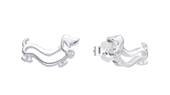 Aros De Perro Salchicha c/ cubic