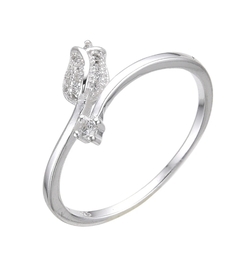 Anillo Flor c/ Cubic