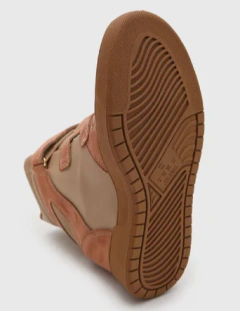 Tenis Salto Sneaker Ramarim salto Embutido com tiras autocolantes rosê - comprar online