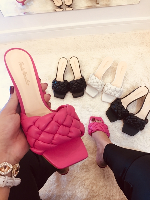 Tamanco Napa Rosa Shock