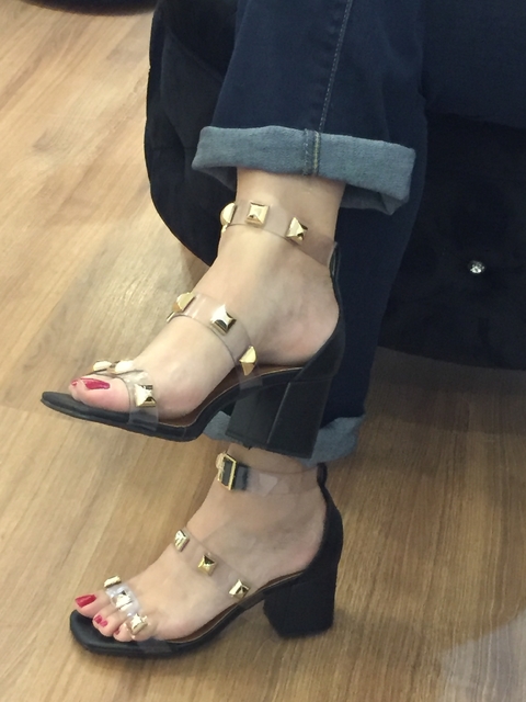 Sandália vinil preta