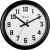 Relógio 6129 Parede 40 Cm Preto Branco e Prata Grande Herweg Novo