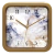 Relógio De Parede Herweg Quadrado Dourado 23 Cm 660136