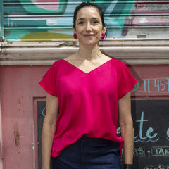 Blusa escote V - tienda online