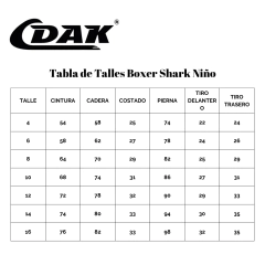 Malla DAK Boxer Shark niño Celeste en internet