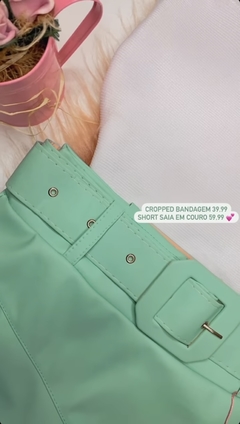 Short Saia em Couro - comprar online