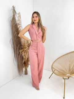 Conjunto com calça em linho premium