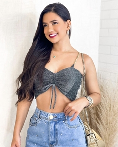 Cropped Brilho Lurex
