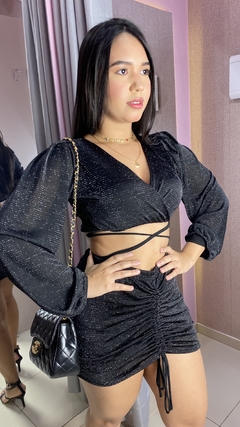 Conjunto com Saia Lurex - comprar online