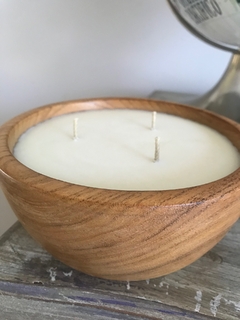 Vela de madera - W Deco