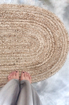 Alfombra yute Ovalada - comprar online