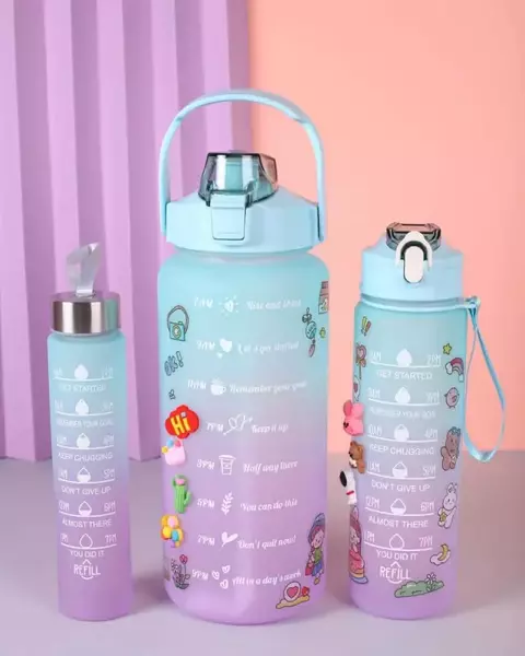 Set x 3 botellas motivacionales
