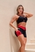 SHORT COM BOLSO ARRASTÃO PRETO E VERMELHO na internet