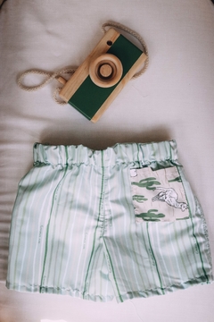 Short Rayas bolsillo Llamas - GIRASOLES KIDS