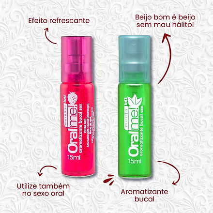 Aromatizante Bucal Oral Me - Morango e Menta