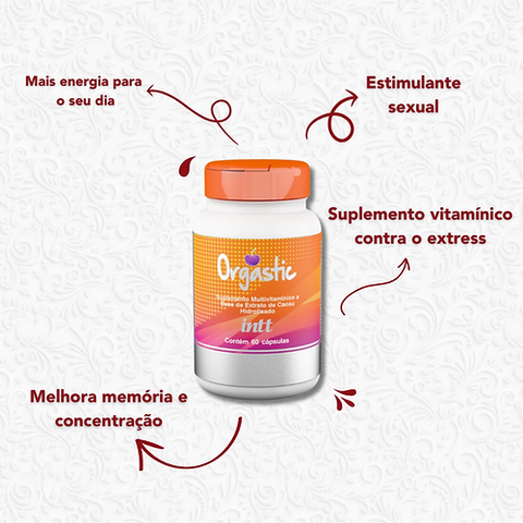 Orgastic Suplemento Feminino - Aumenta a Libido